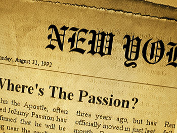 Newspaper headlines